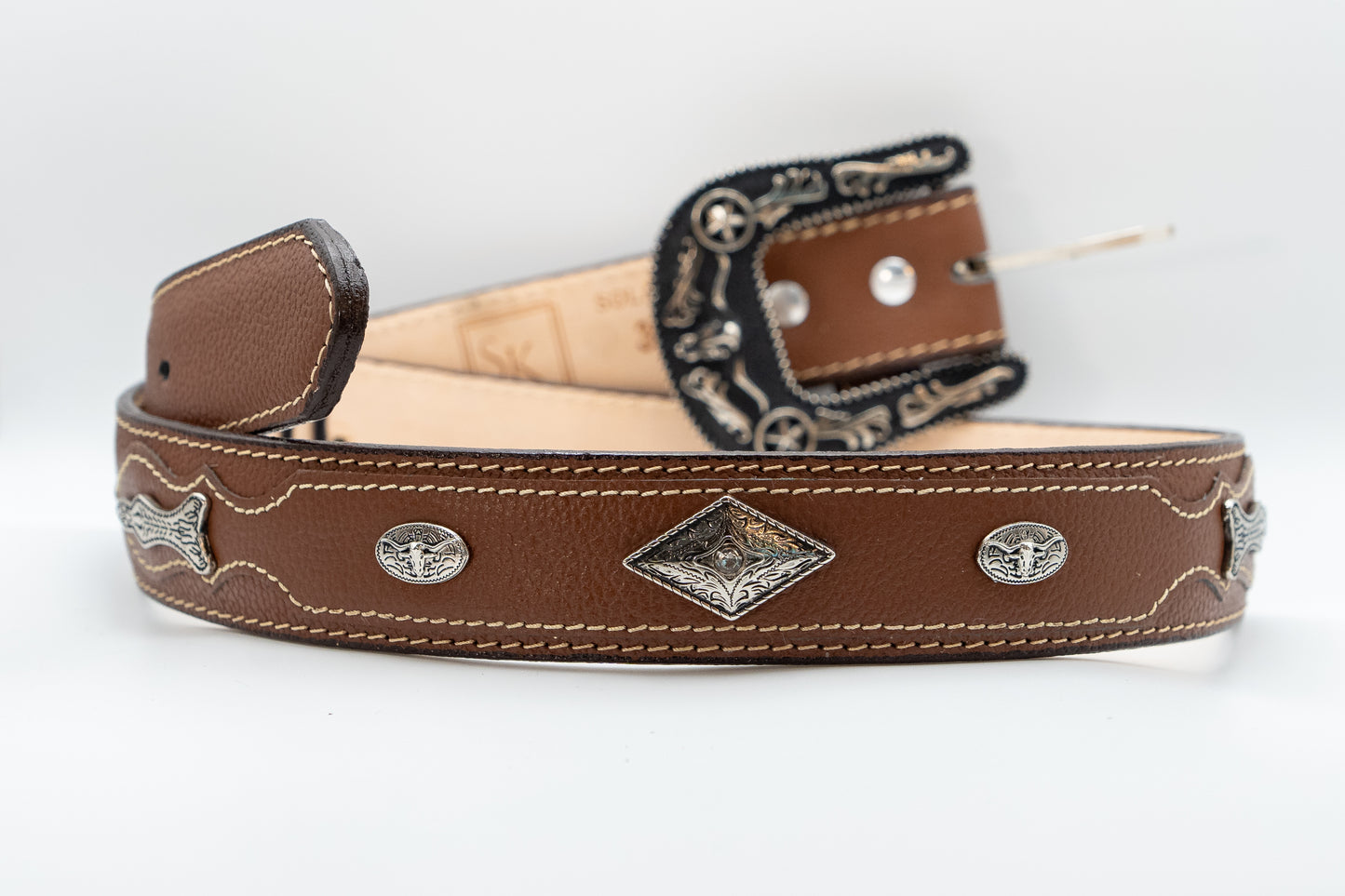 The Rodeo/ Brown Leather Belt