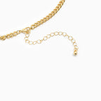 Cz Pave Chunky Horsebit Carabiner Necklace