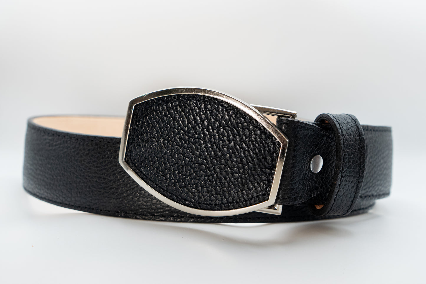 The Forja / Men’s Black Smooth Leather Belt