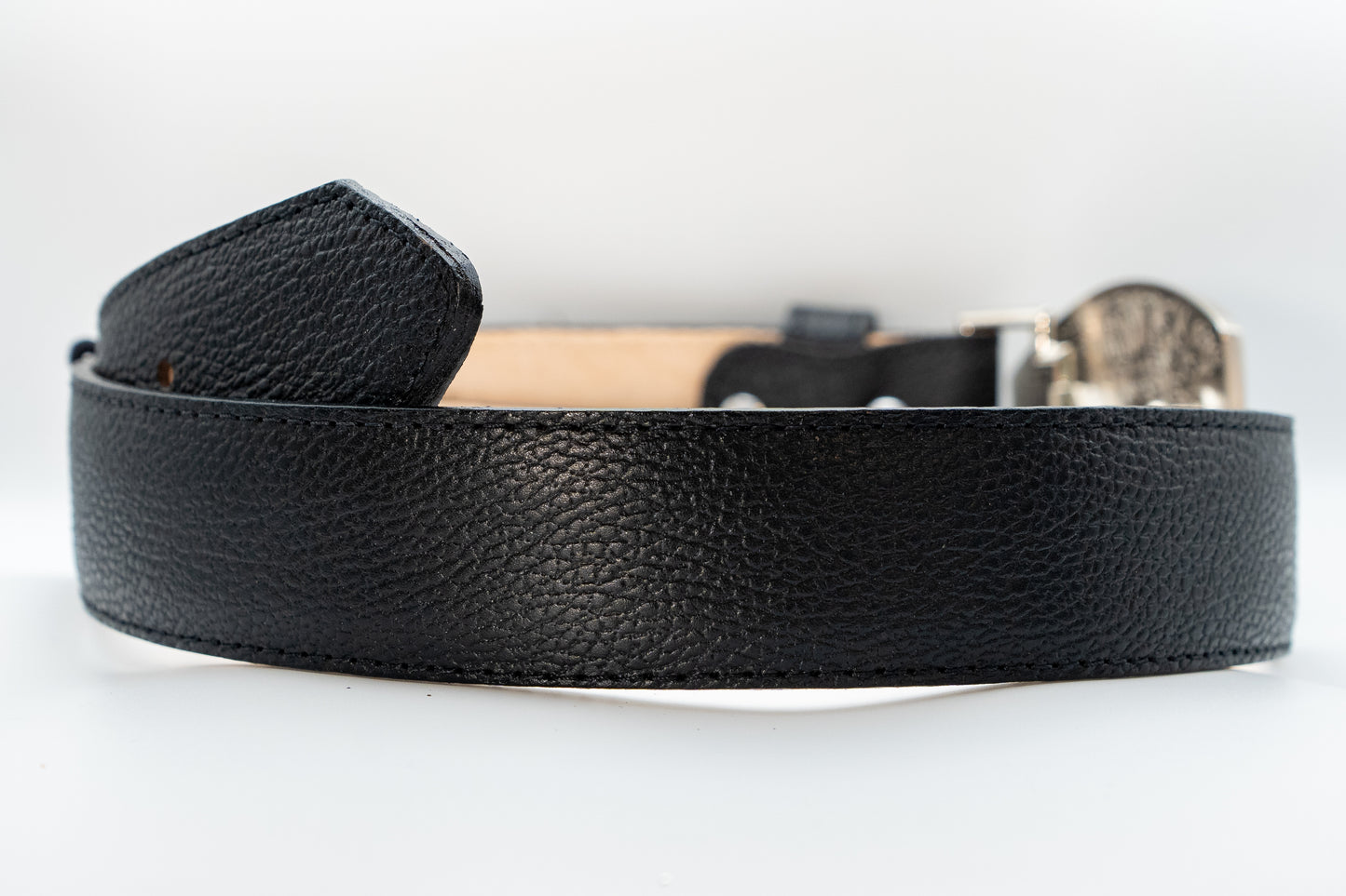 The Forja / Men’s Black Smooth Leather Belt