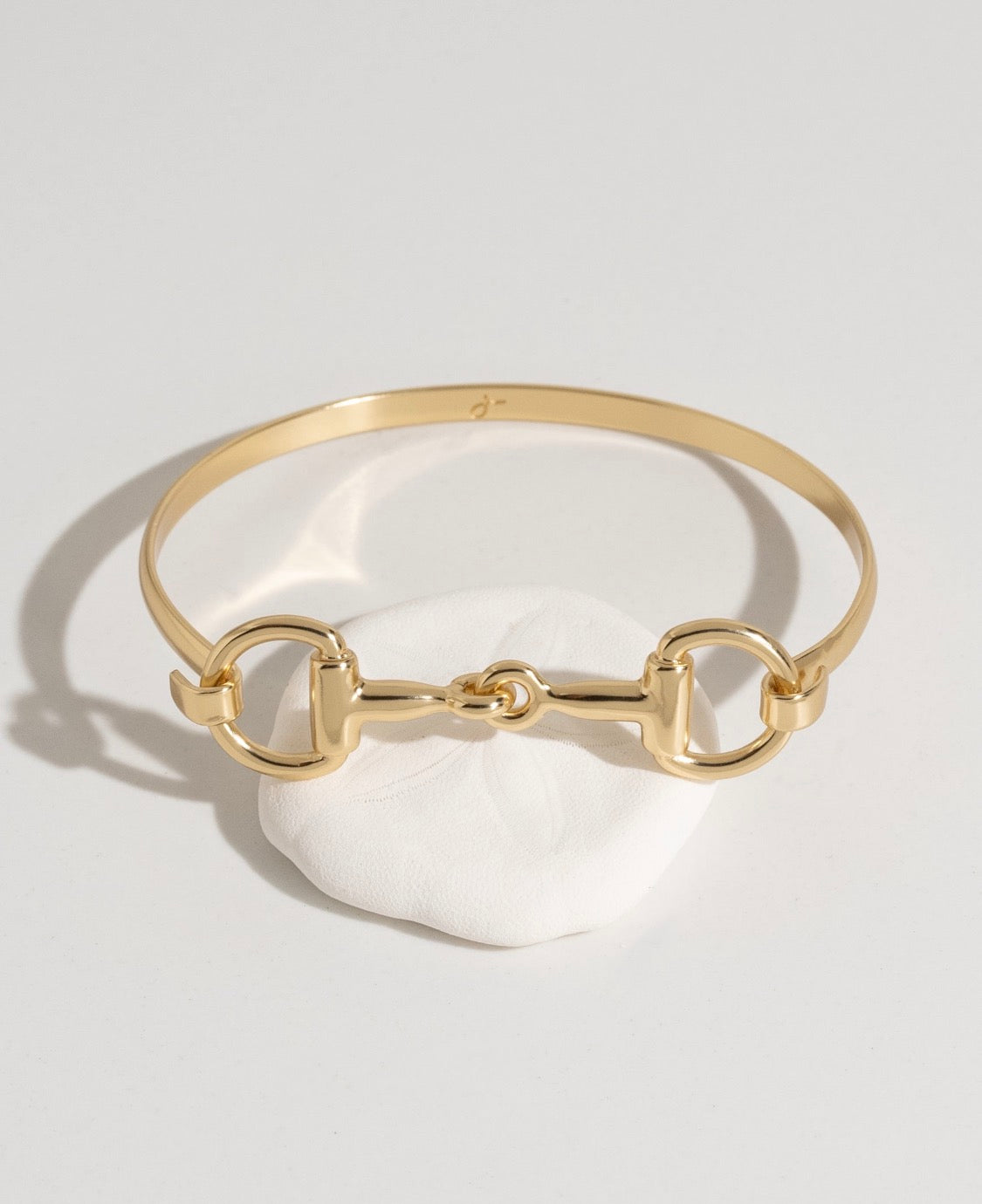 Western Double Horsebit Hook Bangle Bracelet