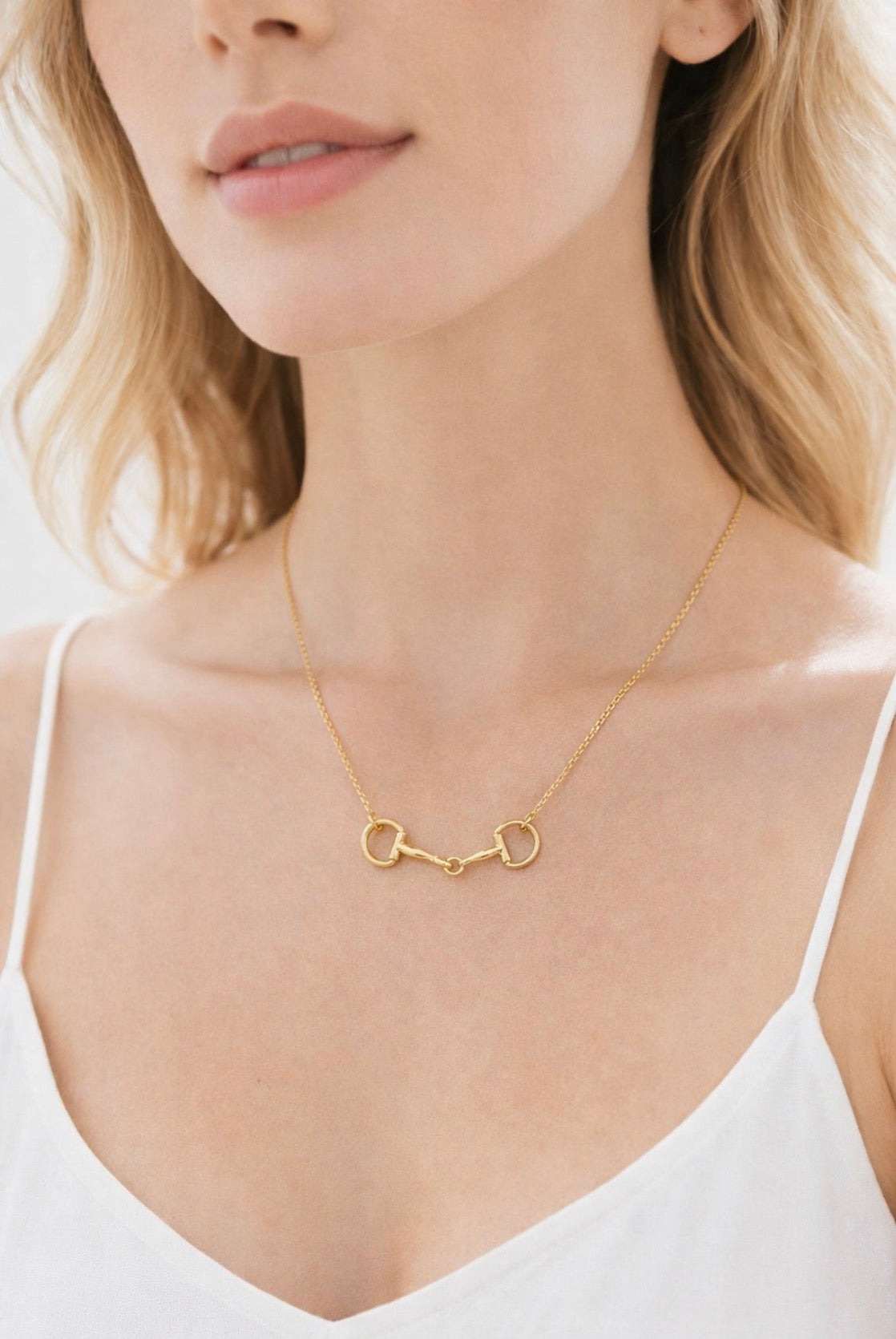 Western Double Linked Horsebit Necklace