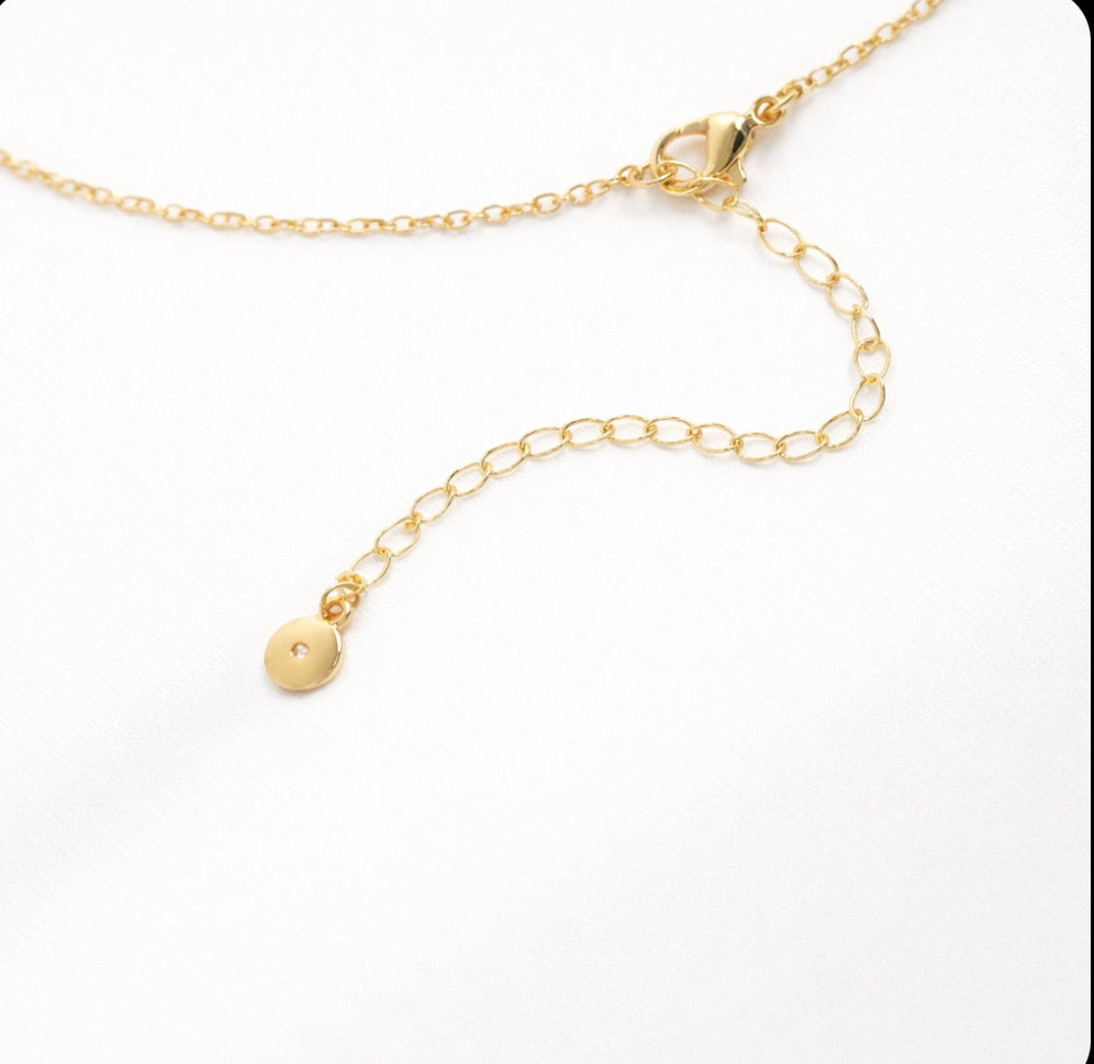 Pave Horsebit Y Drop Necklace