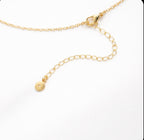 Pave Horsebit Y Drop Necklace