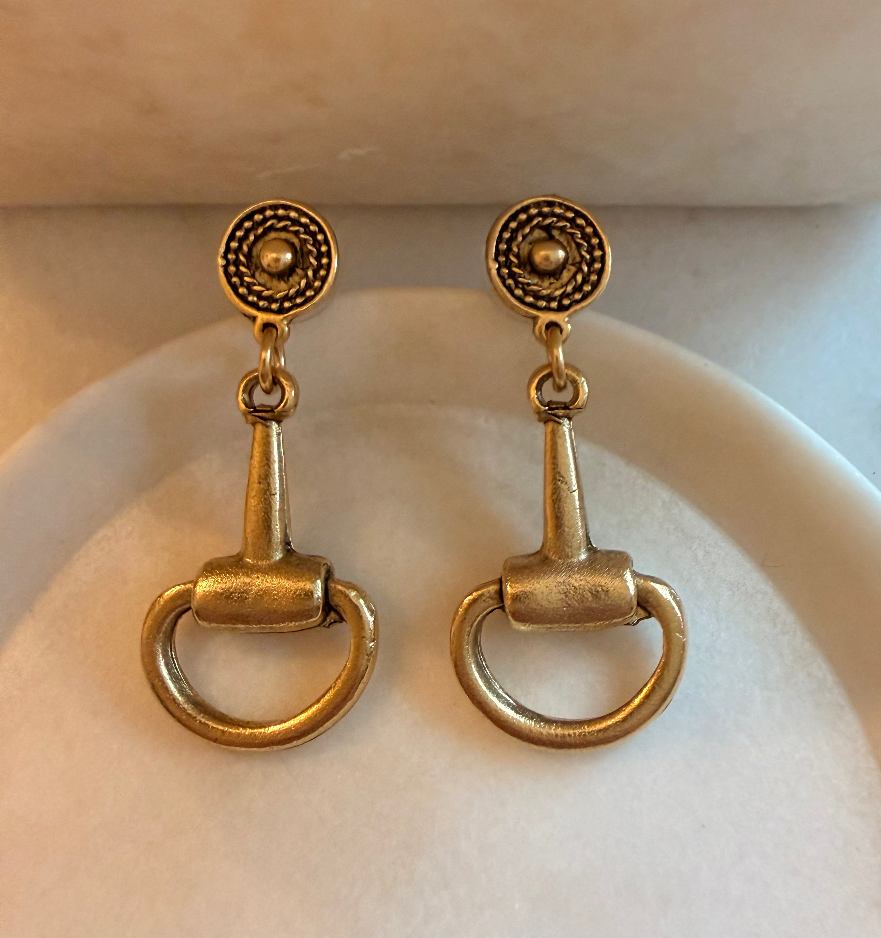 Saddle - Vintage Earrings