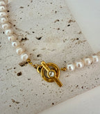Golden Pearl Necklace