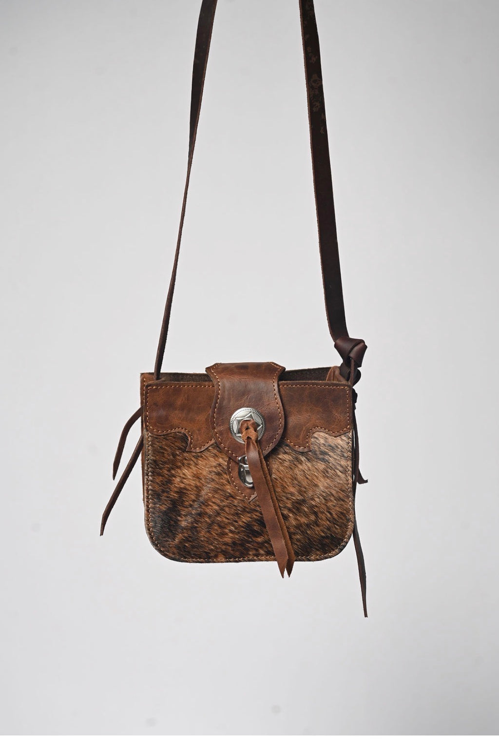 Andrea Western Cowhide Crossbody Bag