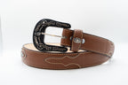 The Rodeo/ Brown Leather Belt