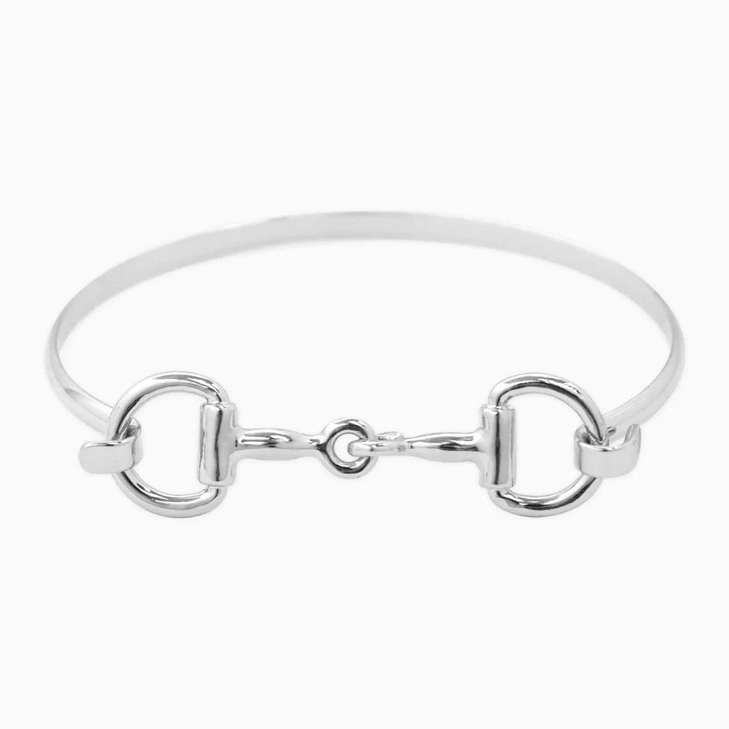 Western Double Horsebit Hook Bangle Bracelet