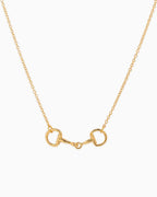Western Double Linked Horsebit Necklace